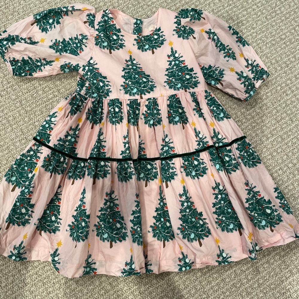 Pink Chicken Christmas Dress size 5
